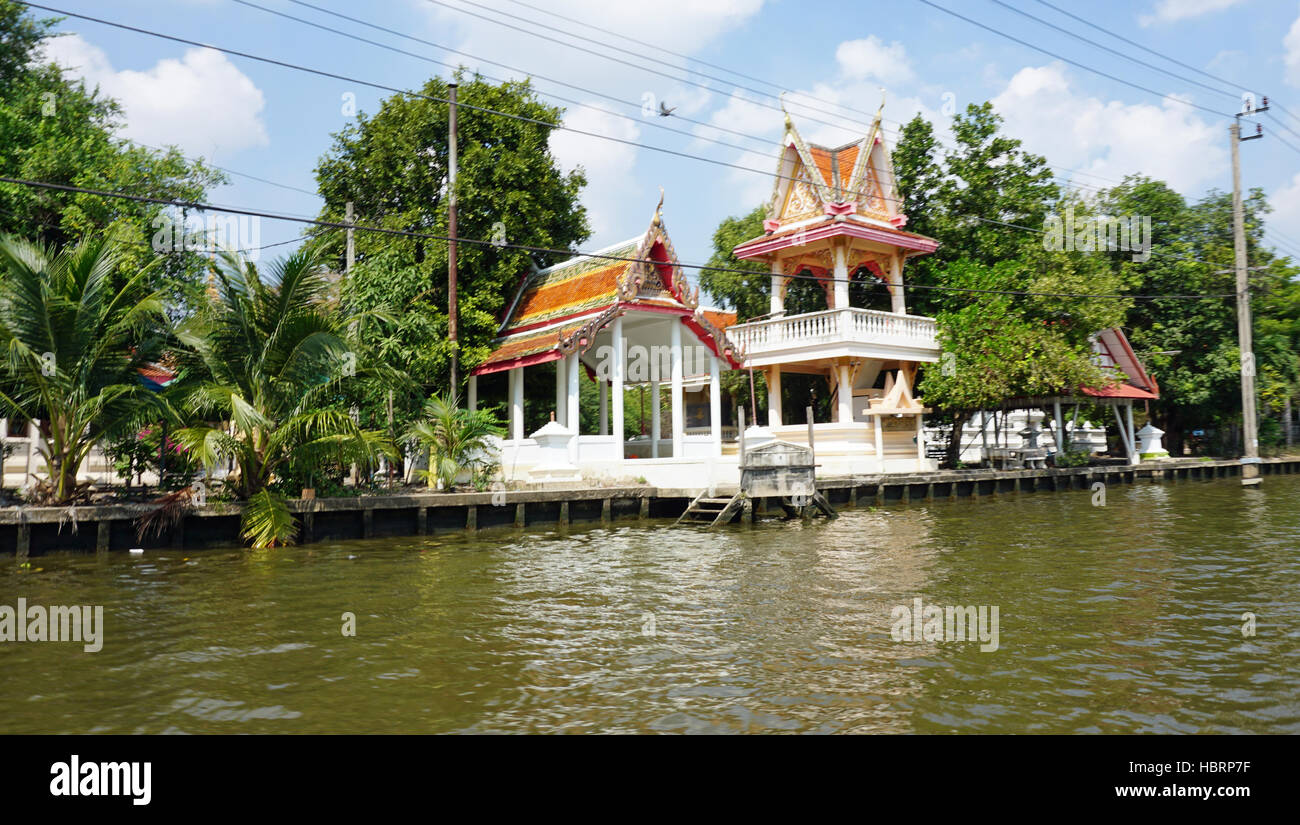 boat trip ona river in bangkok Stock Photo