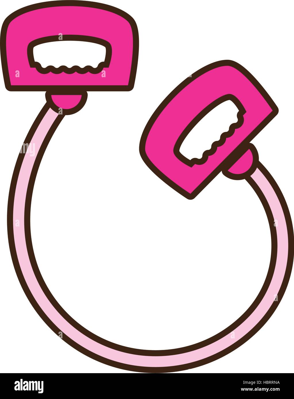 cartoon pink jump rope handle sport Stock Vector Image & Art - Alamy