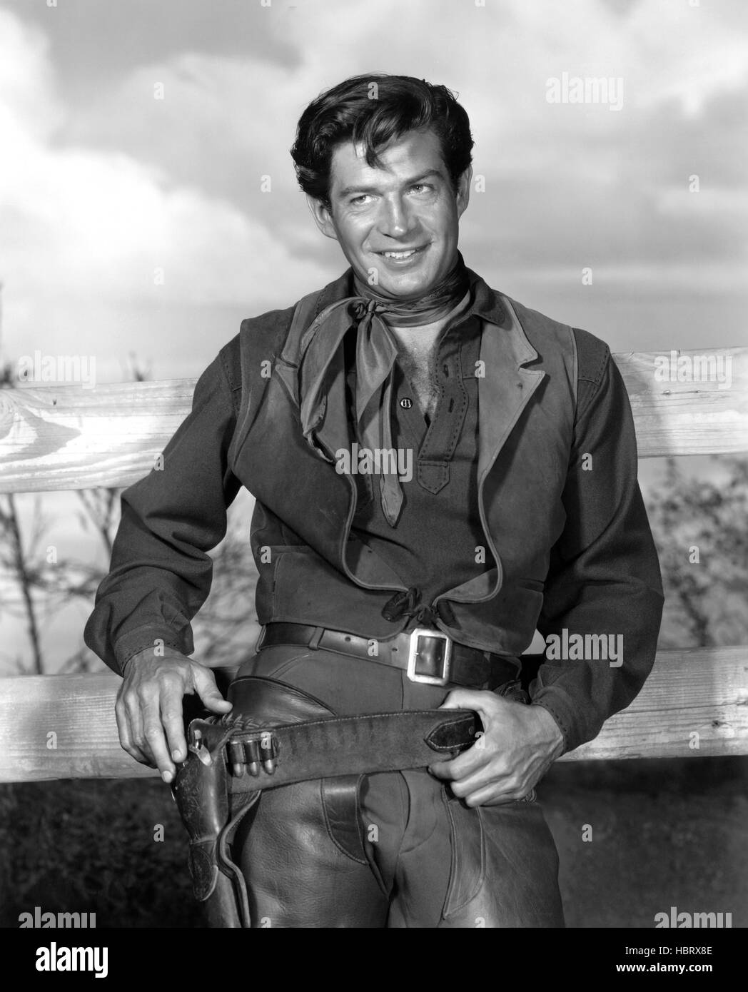 FOUR GUNS TO THE BORDER, George Nader, 1954 Stock Photo - Alamy