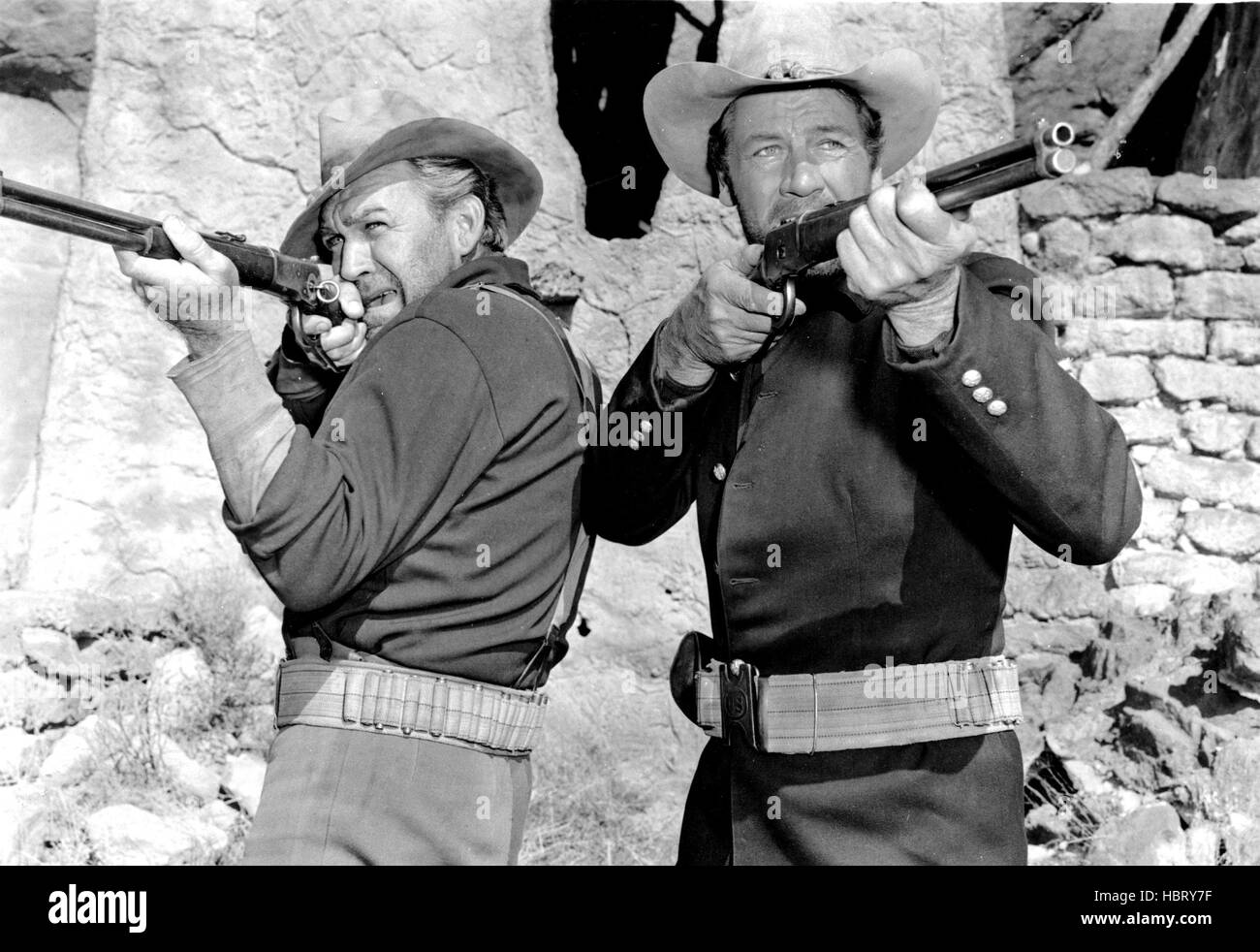 FORT MASSACRE, Forrest Tucker, Joel McCrea, 1958 Stock Photo - Alamy