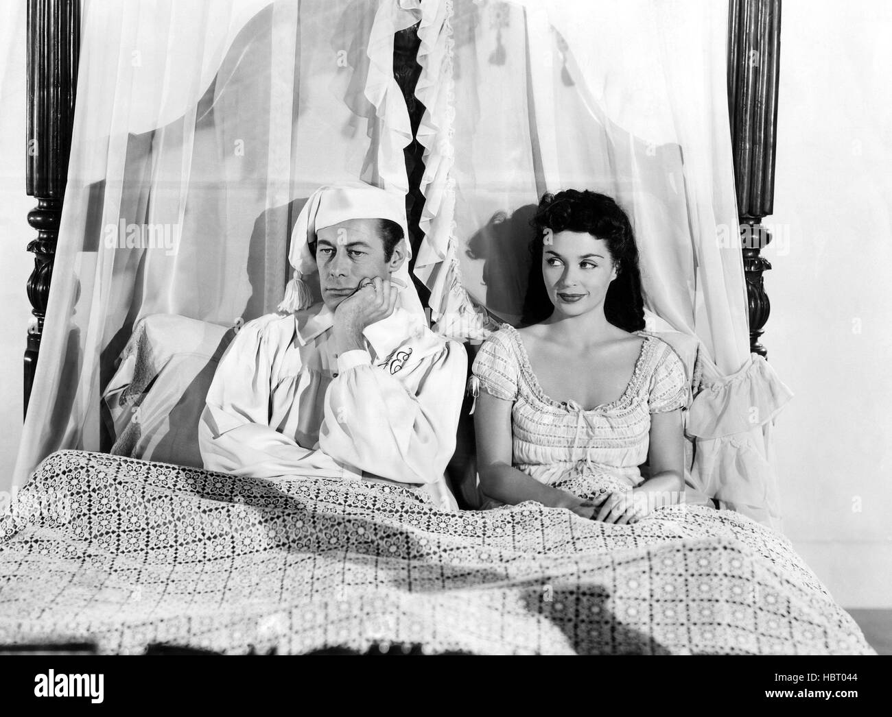 THE FOUR POSTER, Rex Harrison, Lilli Palmer, 1952 Stock Photo Alamy