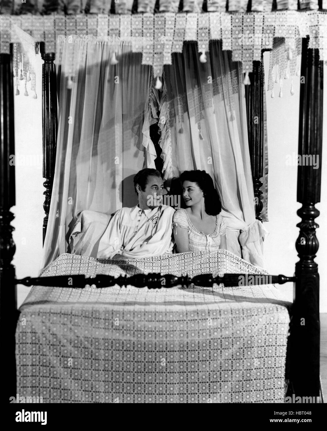 THE FOUR POSTER, Rex Harrison, Lilli Palmer, 1952 Stock Photo Alamy