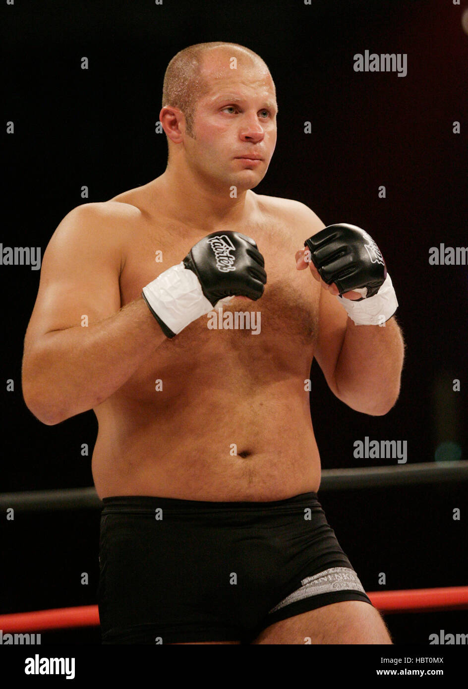 Fedor Emelianenko before his fight against Tim Sylvia at Affliction's 'Banned', a mixed martial arts fight at the Honda Center on July 19, 2008 in Anaheim, California. Francis Specker Stock Photo