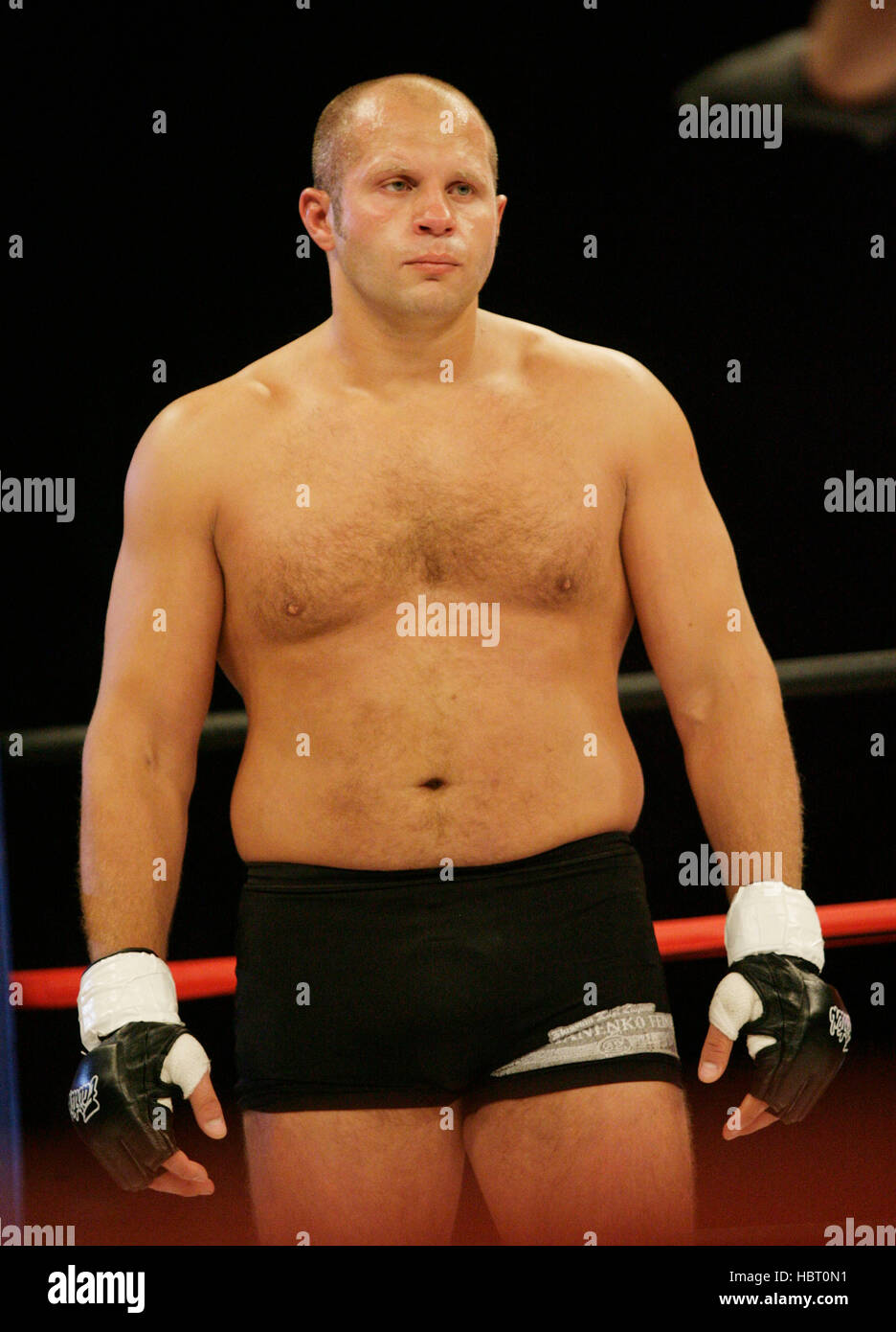 Fedor Emelianenko before his fight against Tim Sylvia at Affliction's 'Banned', a mixed martial arts fight at the Honda Center on July 19, 2008 in Anaheim, California. Francis Specker Stock Photo