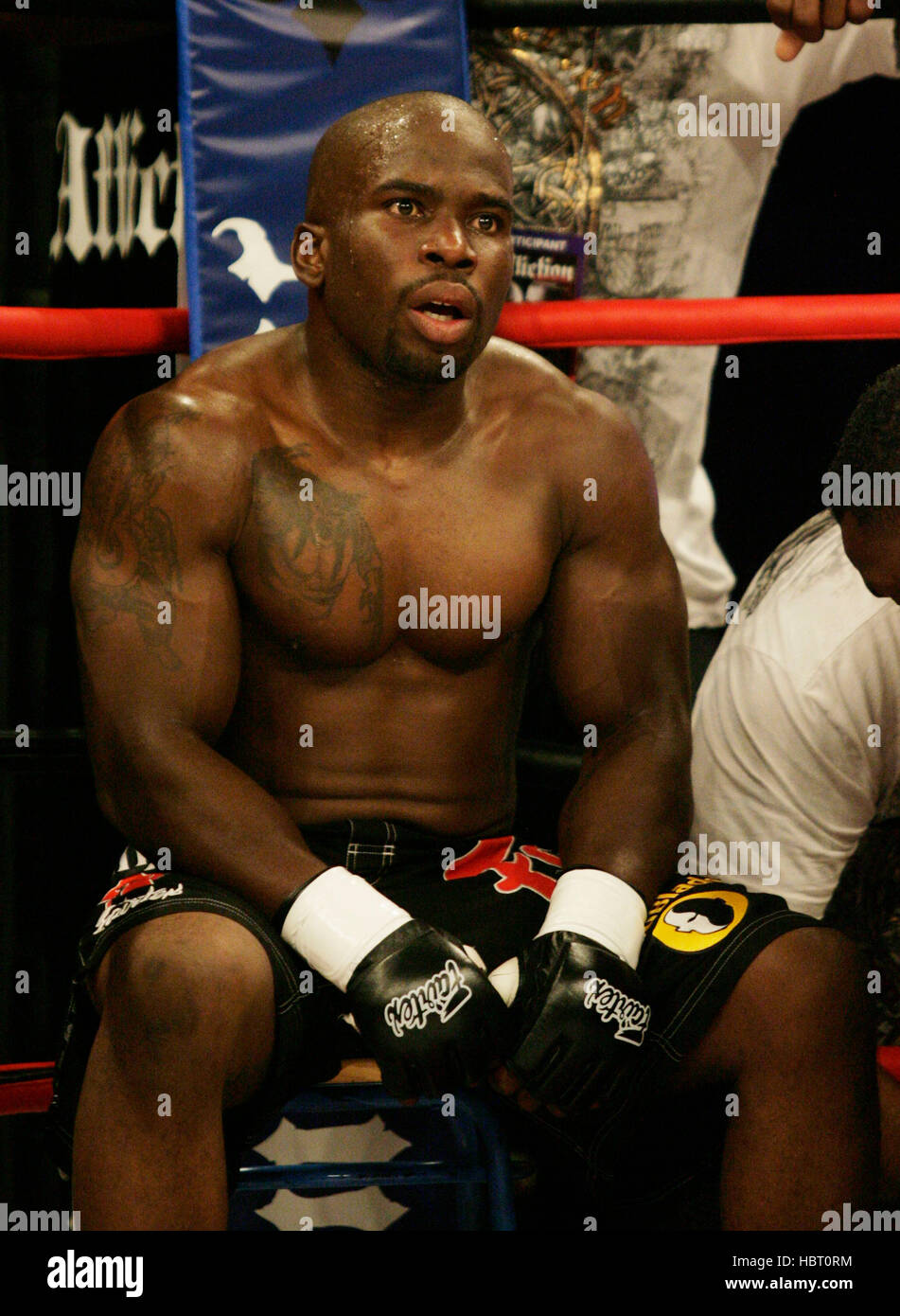 Savant Young at Affliction's "Banned", a mixed martial arts fight at