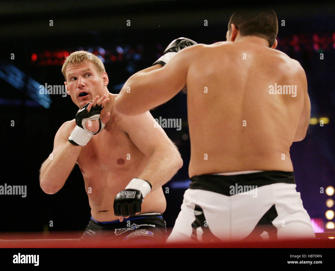 Josh left, fights Pedro Rizzo at Affliction's "Banned", a