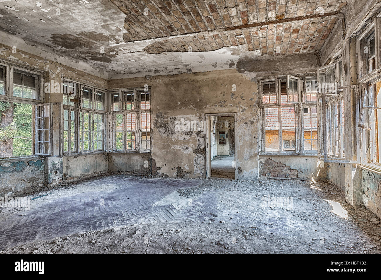 Grabowsee - a very impressive lost place nearby Berlin. Stock Photo