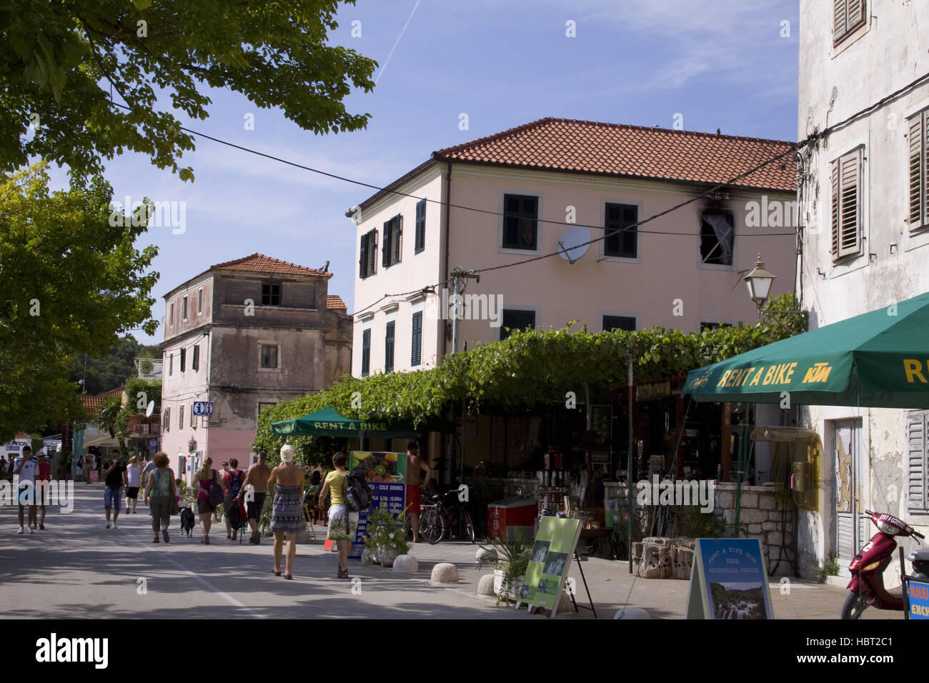 Little Town Skradin in Croatia Stock Photo