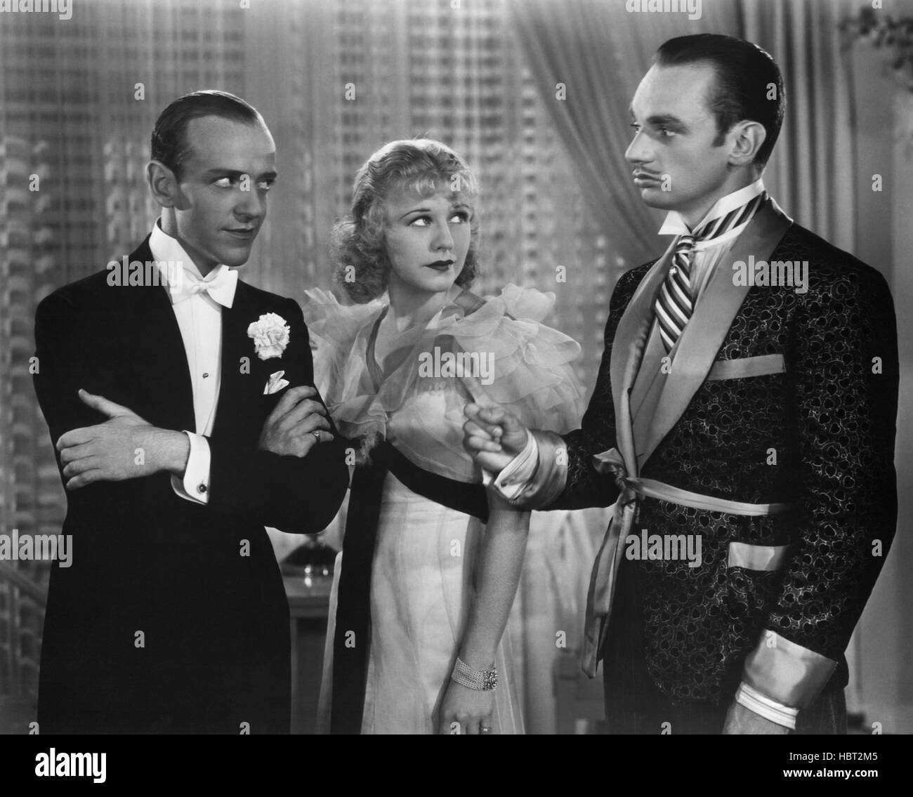 THE GAY DIVORCEE, Fred Astaire, Ginger Rogers, Erik Rhodes, 1934 Stock ...