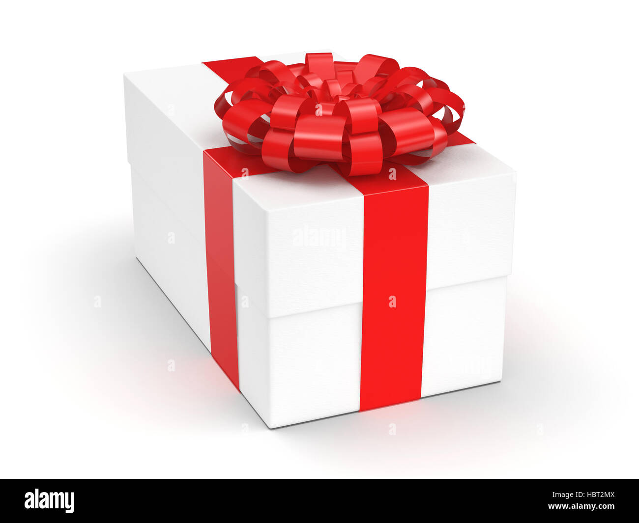 White gift box Stock Photo - Alamy