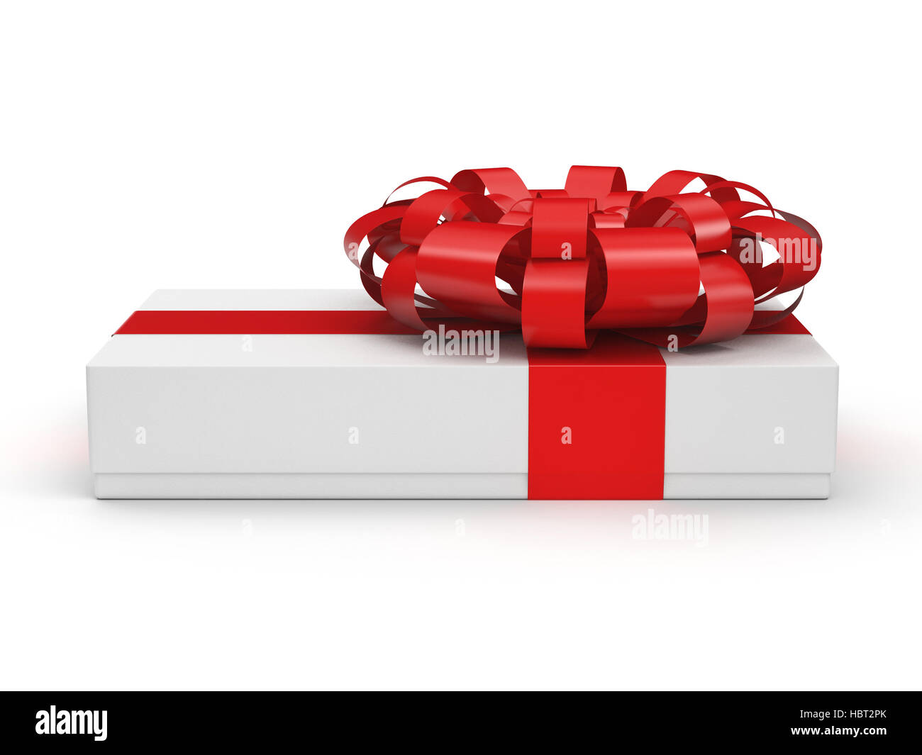 White gift box Stock Photo Alamy