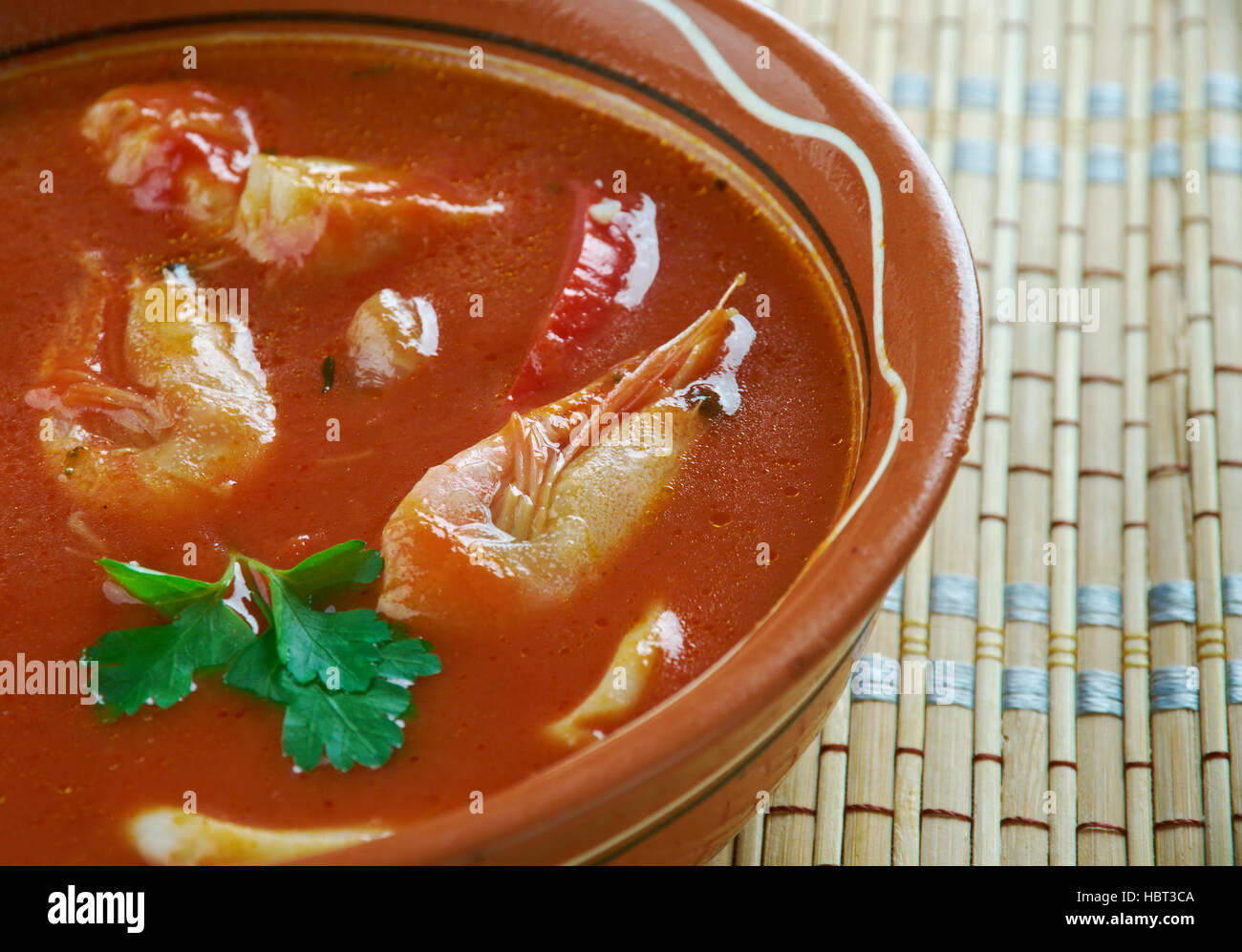 Bahia Salt Cod - Salted Cod Shrimp Stew . Brazil Stock Photo