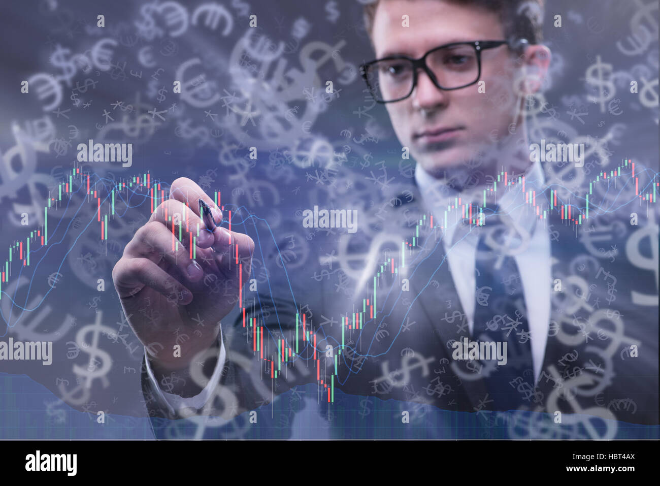 Businessman and dollar in business concept Stock Photo - Alamy