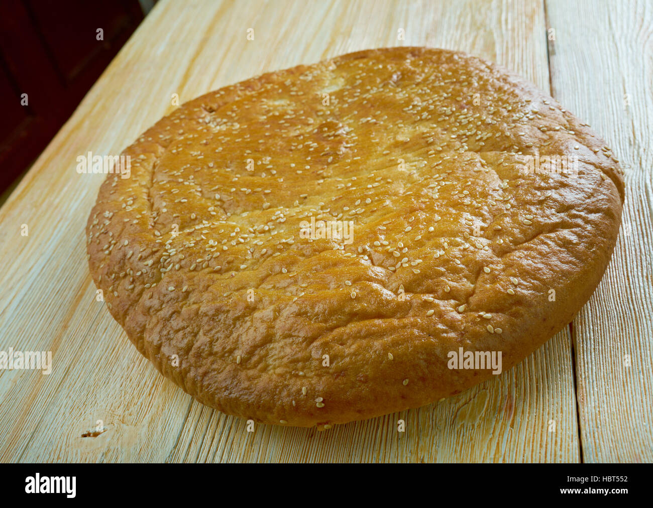 Khobz Dar Algerian Wheat Bread Stock Photo - Alamy