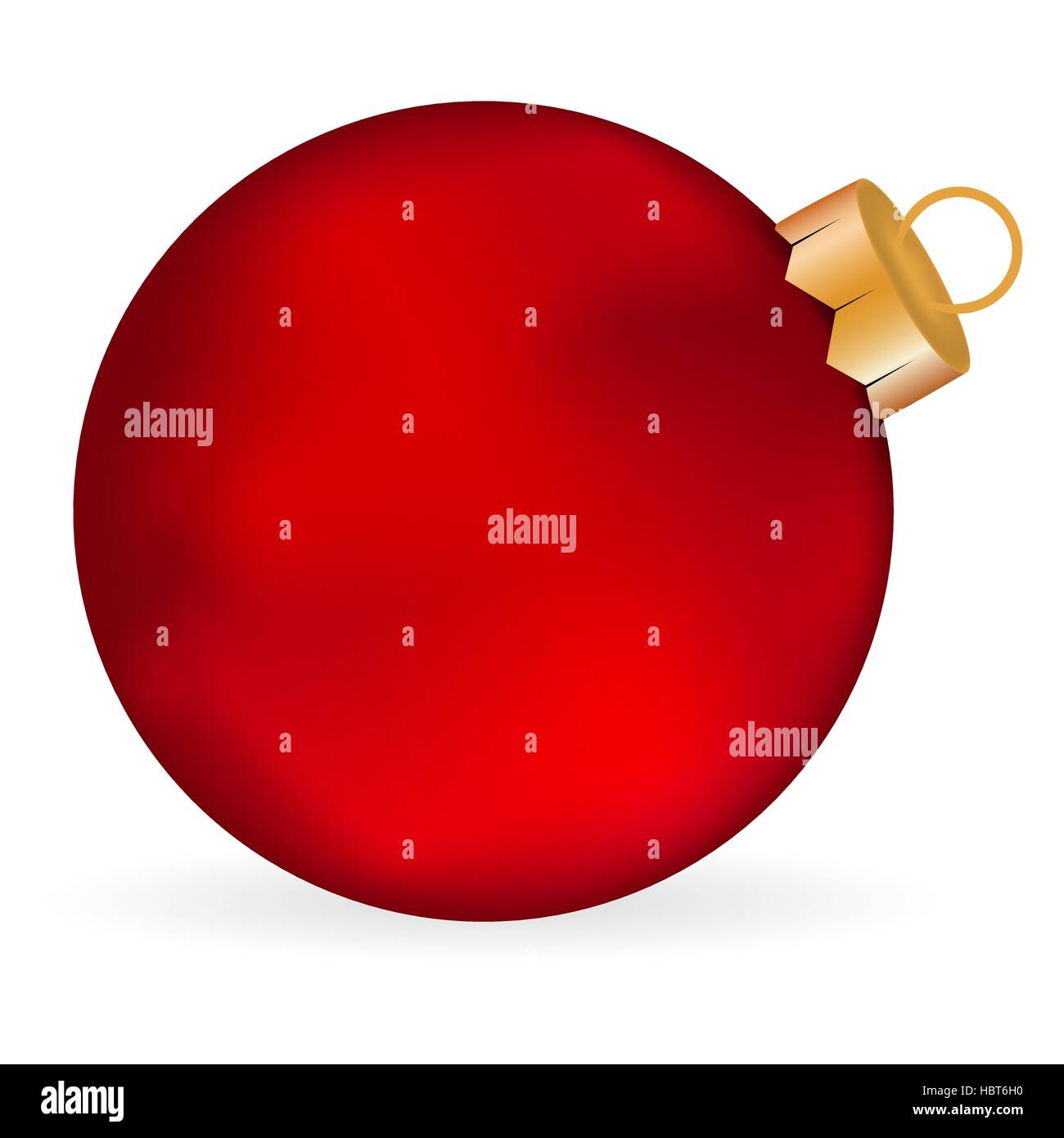 Christmas red ball on a white background Stock Vector Image & Art - Alamy