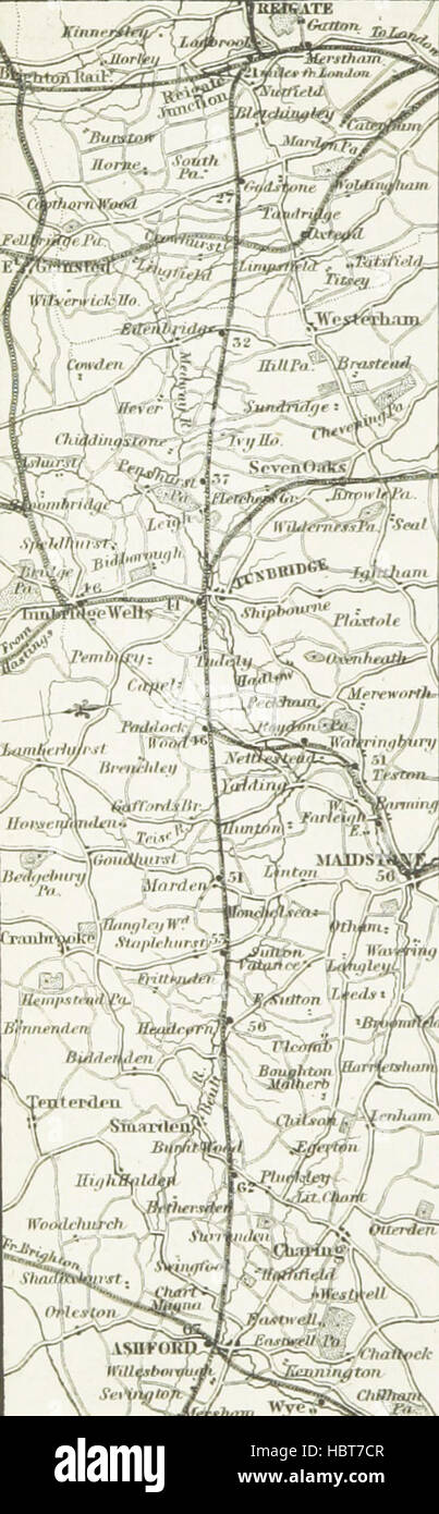 Transport Rivers Map The image shows a map of roads and railways, including towns, villages ...