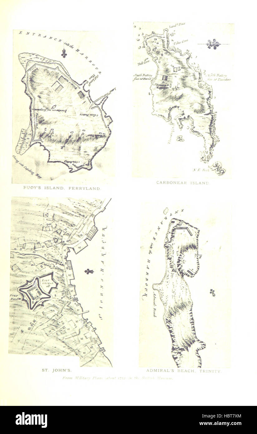 Image taken from page 353 of 'A History of Newfoundland from the English, Colonial and foreign records. ... With ... illustrations and numerous maps' Image taken from page 353 of 'A History of Newfoundland Stock Photo