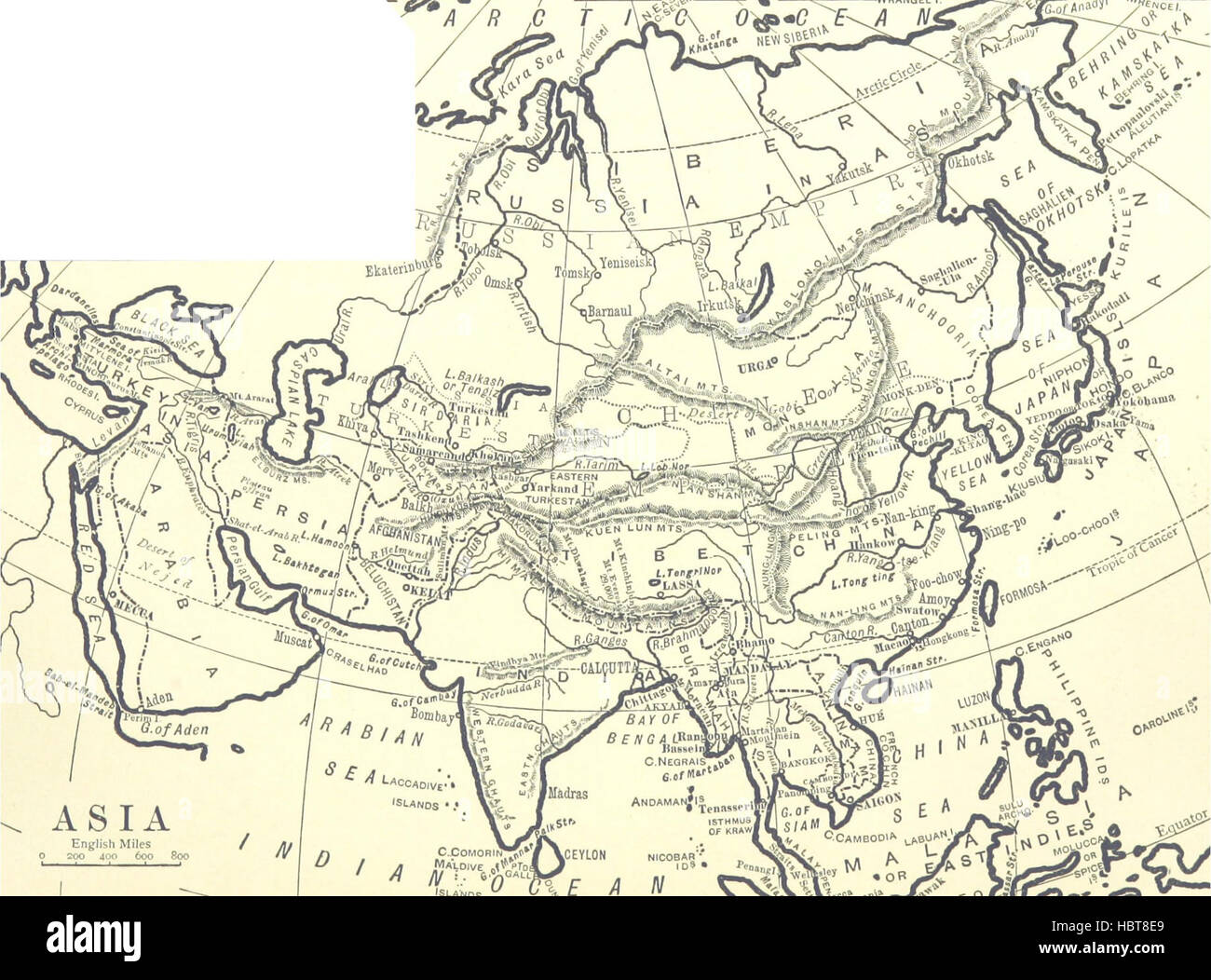 The image from page 68 of 'Outlines of Geography' depicts a detailed ...