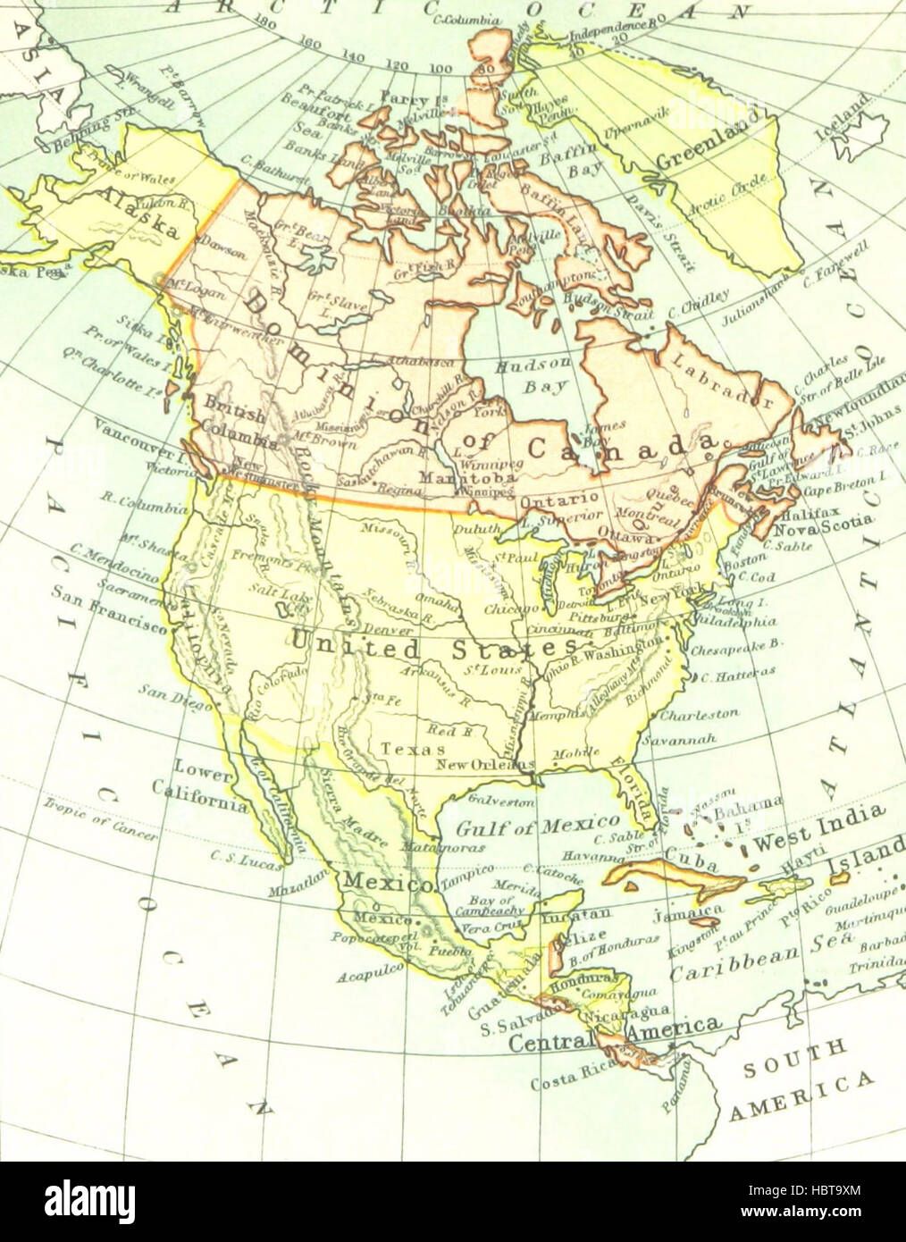 This page features a map of Canada, showing provinces, cities, rivers ...