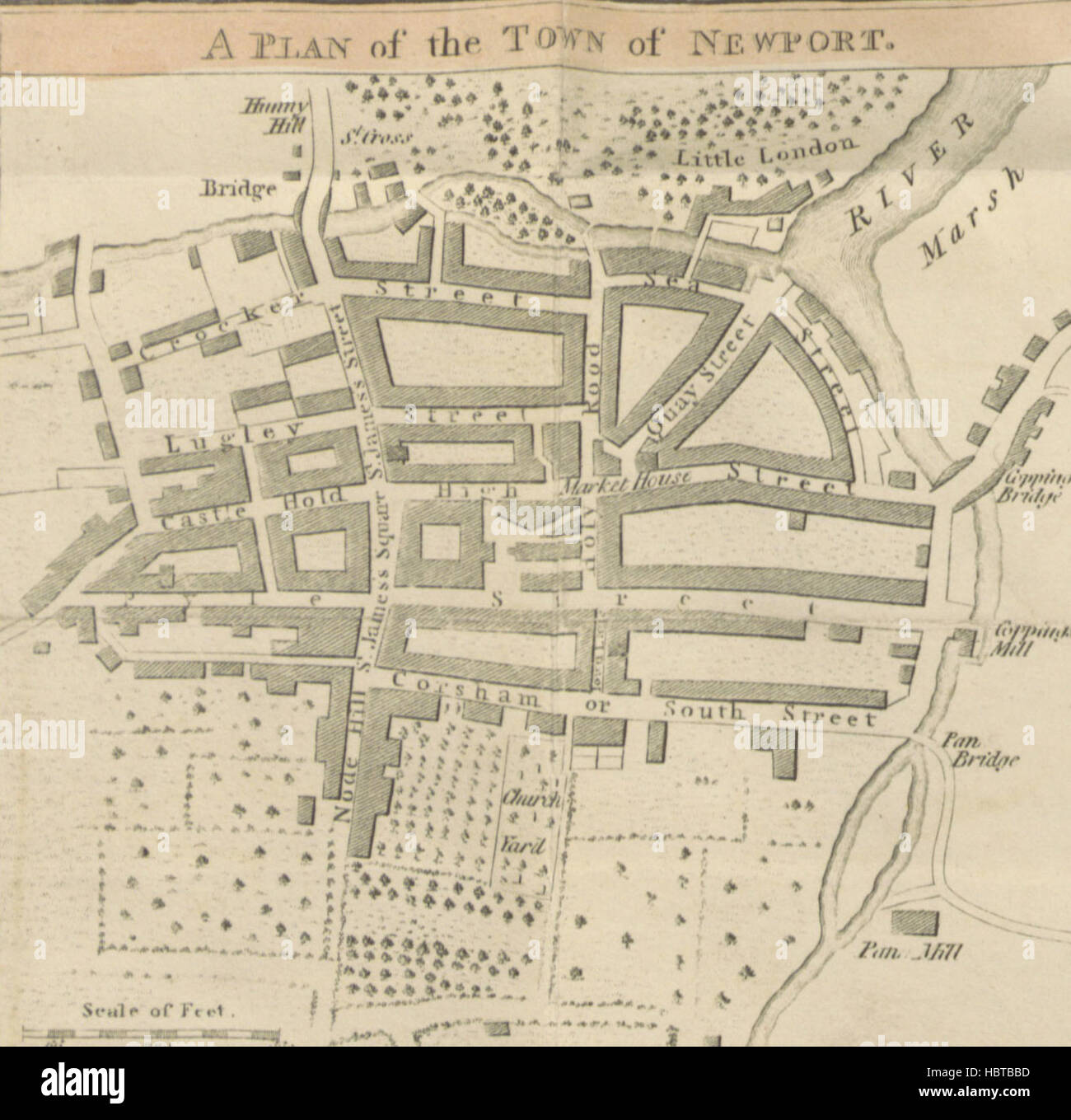 Map Of Newport Isle Of Wight Map Of Newport Isle Of Wight High Resolution Stock Photography And Images -  Alamy