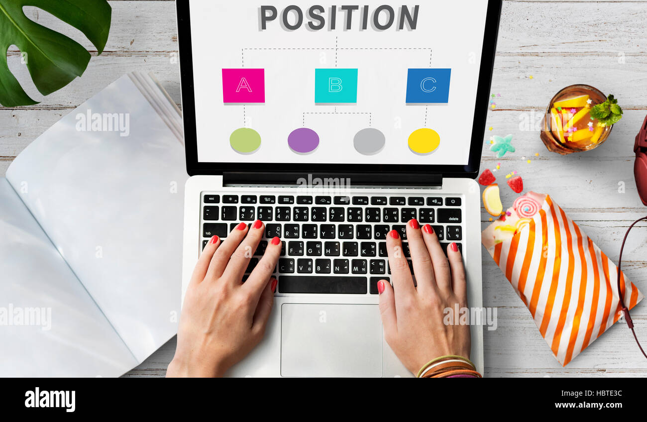 Position Organization Chart Structure Concept Stock Photo - Alamy
