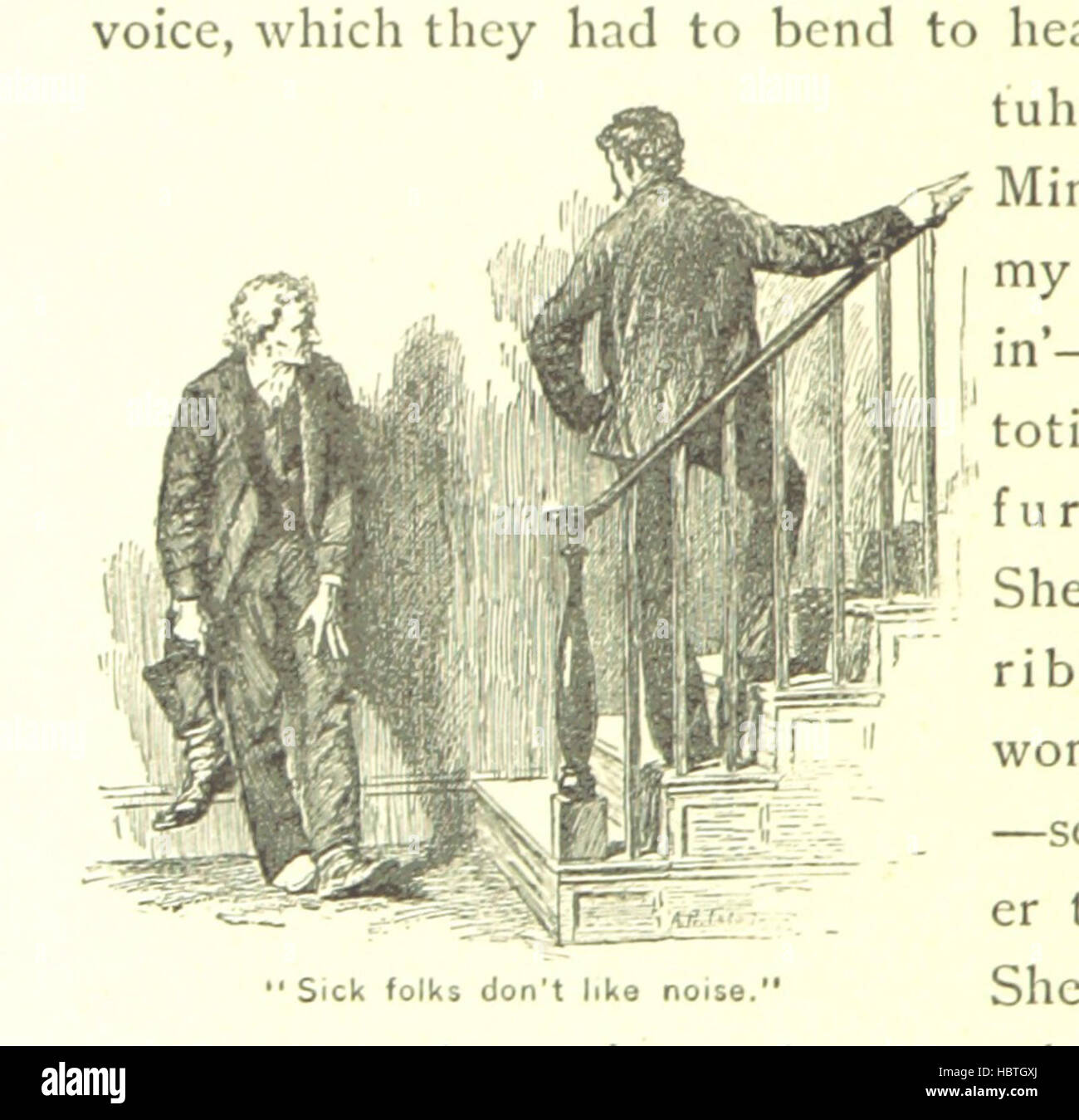 Expiation. [A novel.] ... Illustrated by A. B. Frost Image taken from page 216 of 'Expiation [A novel] Stock Photo