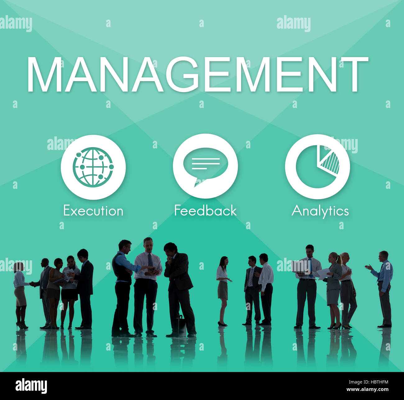 Business Management Plan Distribution Strategy Graphic Concept Stock