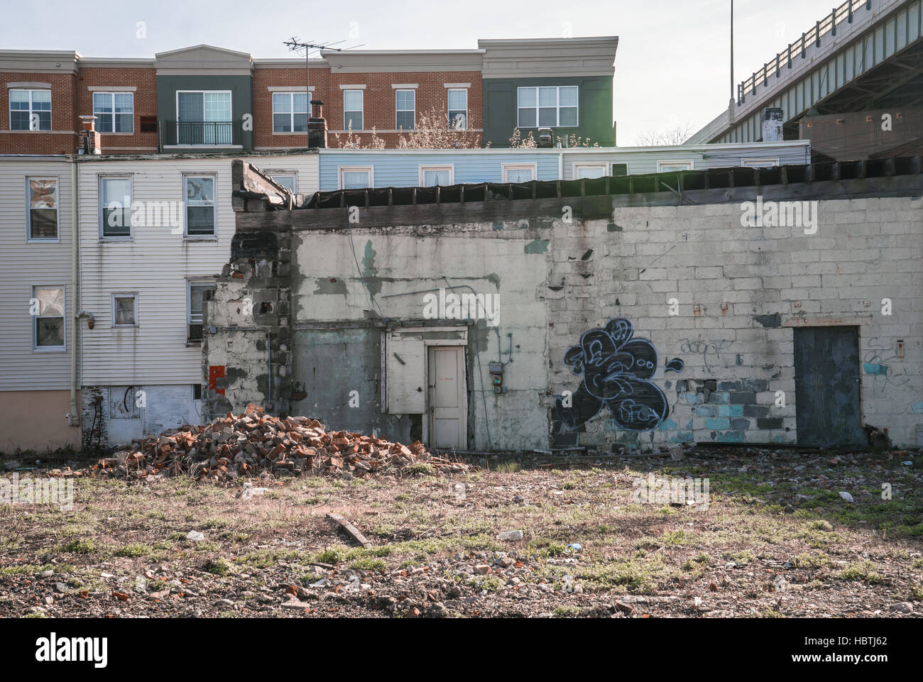 Condos and Demolition Stock Photo Alamy