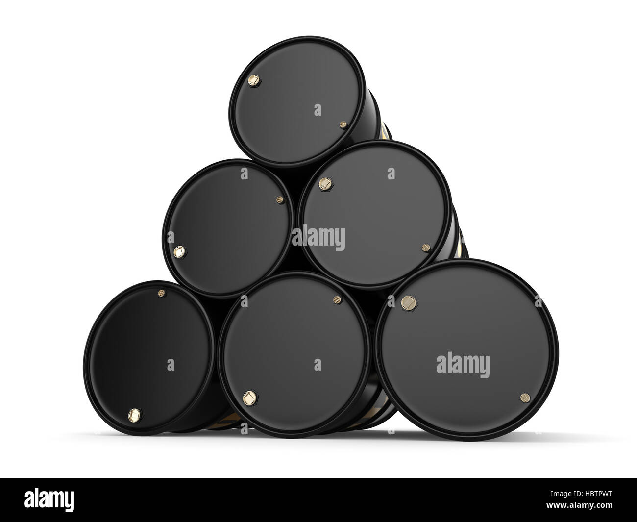 Black oil barrels Stock Photo Alamy