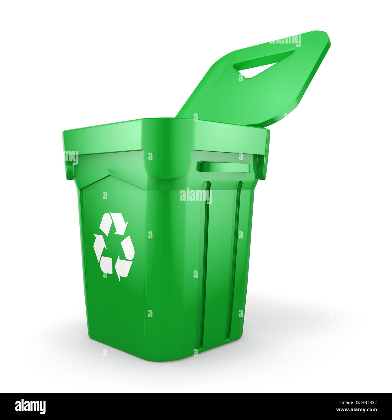 Green recycling Bin Stock Photo Alamy