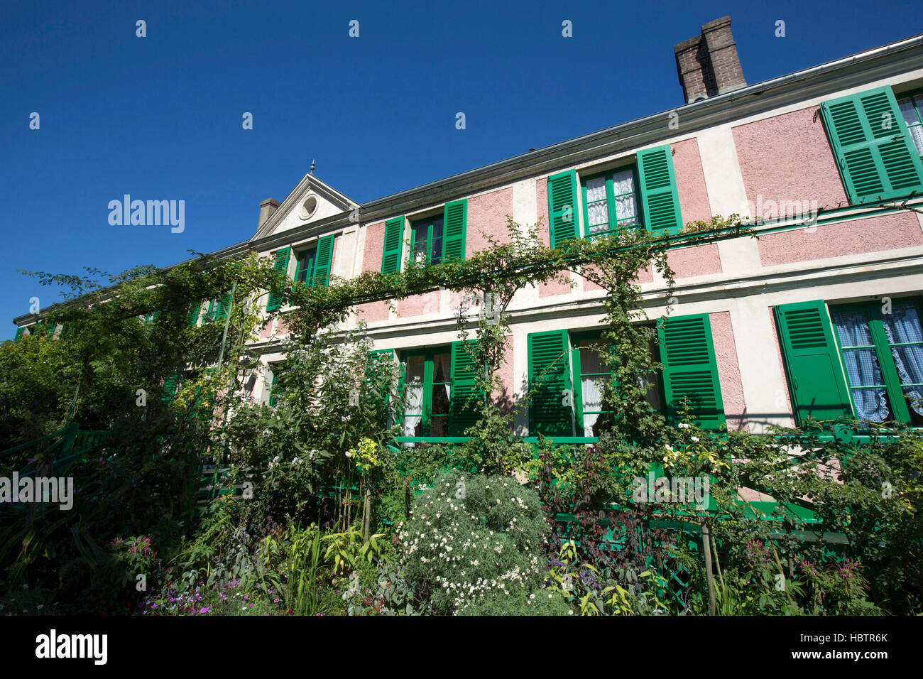 The garden of house, Giverny, Normandy Stock Photo Alamy