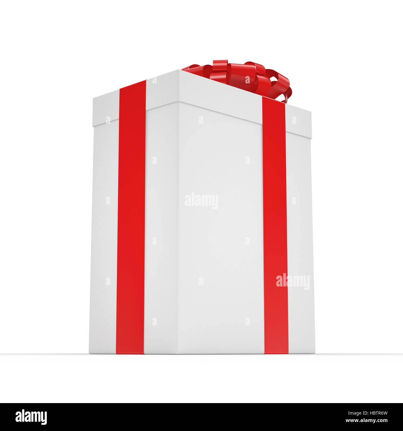 White gift box Stock Photo - Alamy