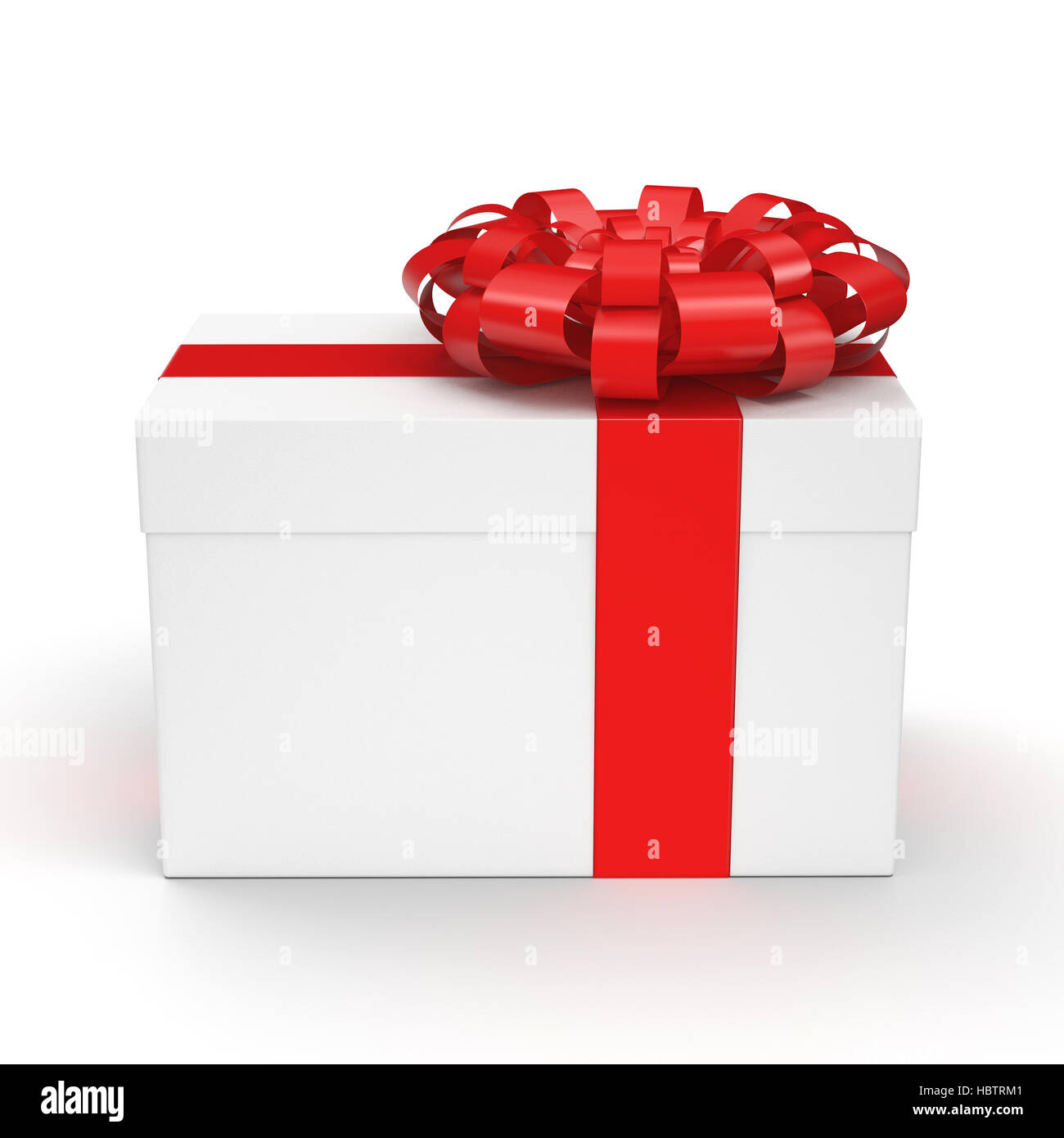 White gift box Stock Photo - Alamy