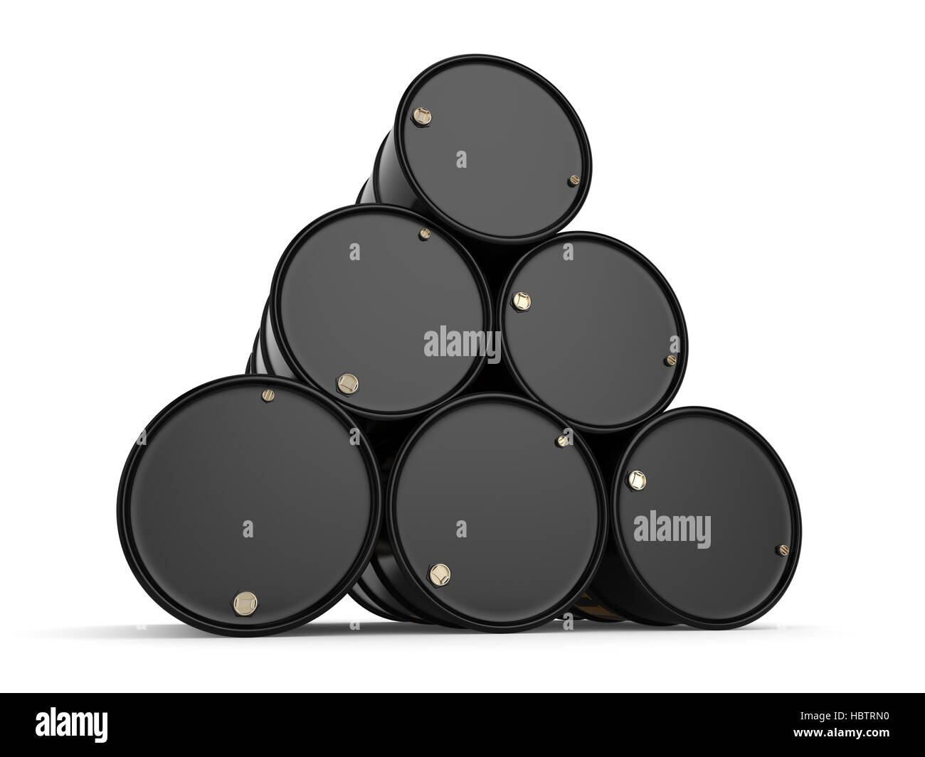 Black oil barrels Stock Photo Alamy