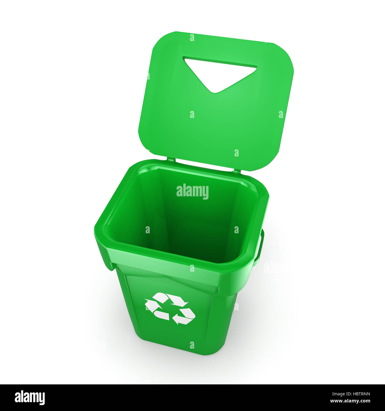 Green recycling Bin Stock Photo Alamy