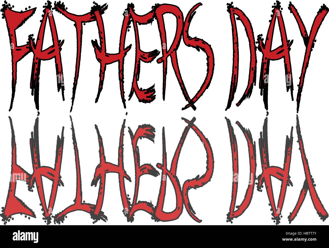 Fathers Day sign Stock Vector
