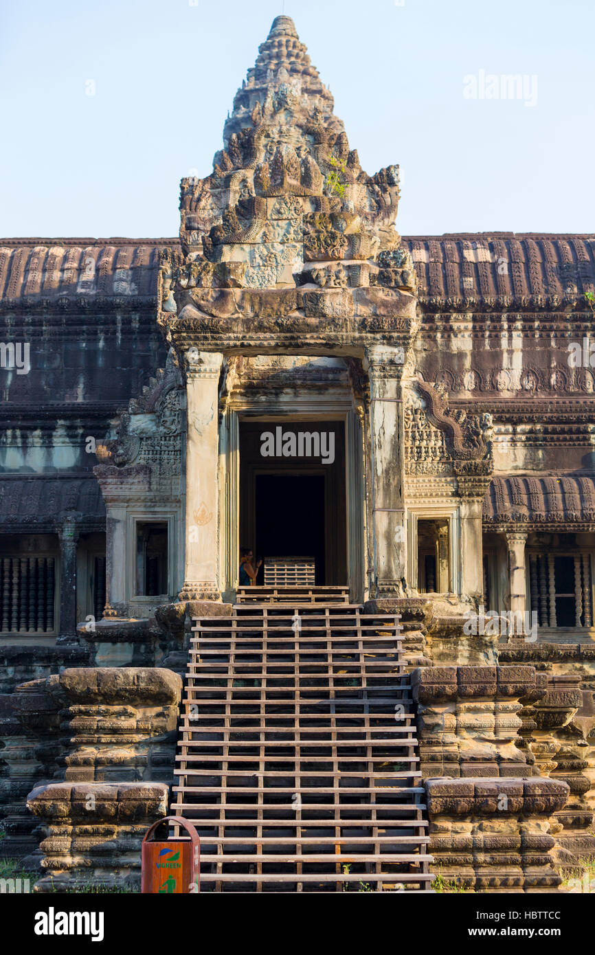 Details of Angkor Wat temple, Cambodia. UNESCO Site Cambodia Stock Photo