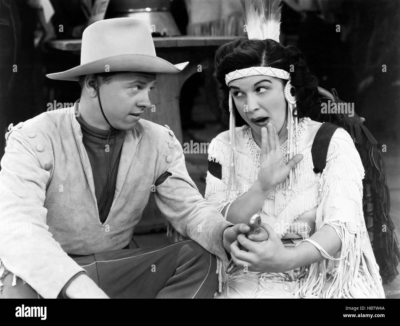 GIRL CRAZY, from left Mickey Rooney, nancy Walker, 1943 Stock Photo