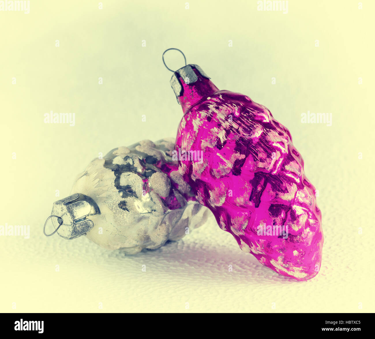 old Christmas decorations Stock Photo Alamy