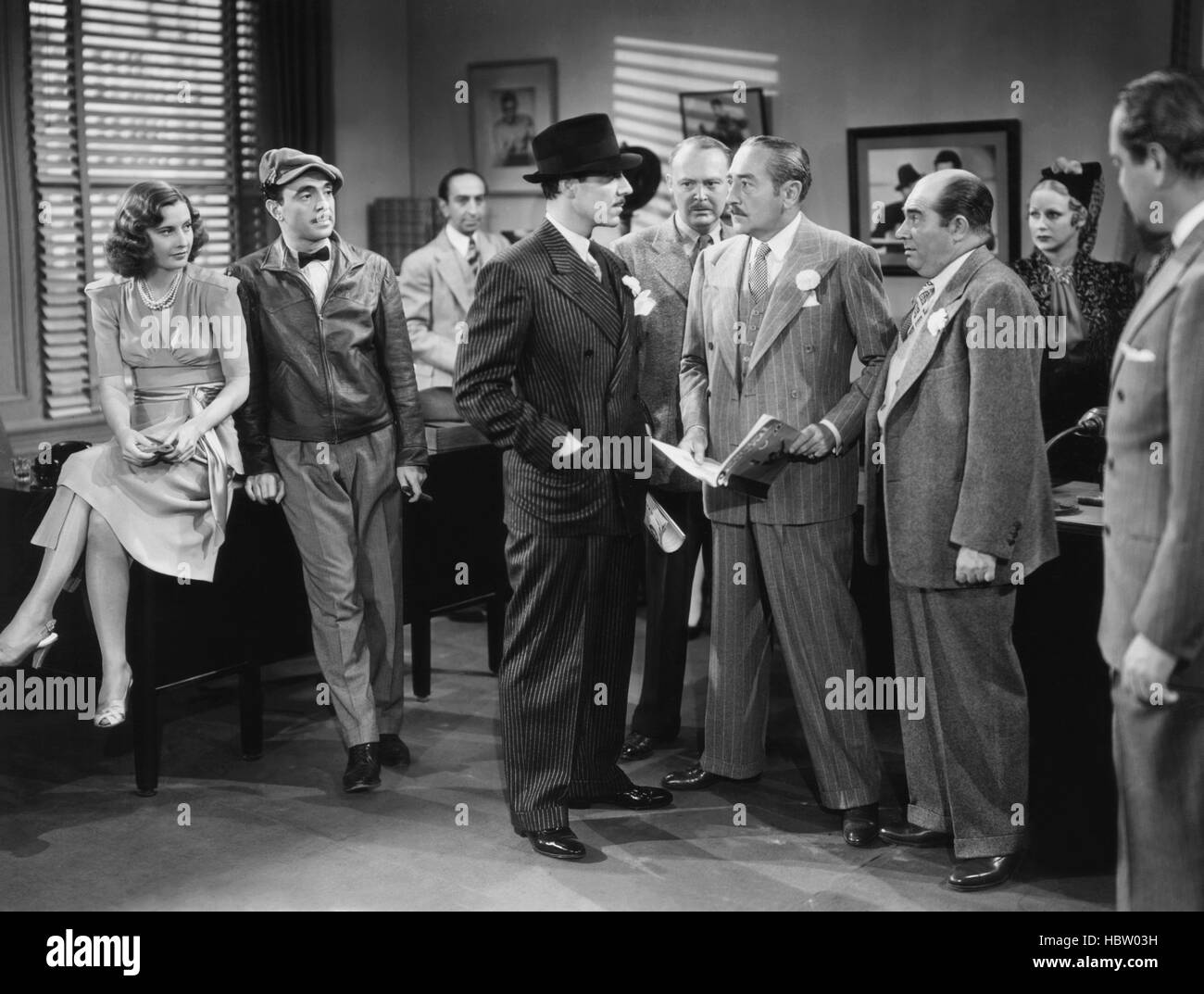 GOLDEN BOY, foreground from left: Barbara Stanwyck, Sam Levene, Joseph ...