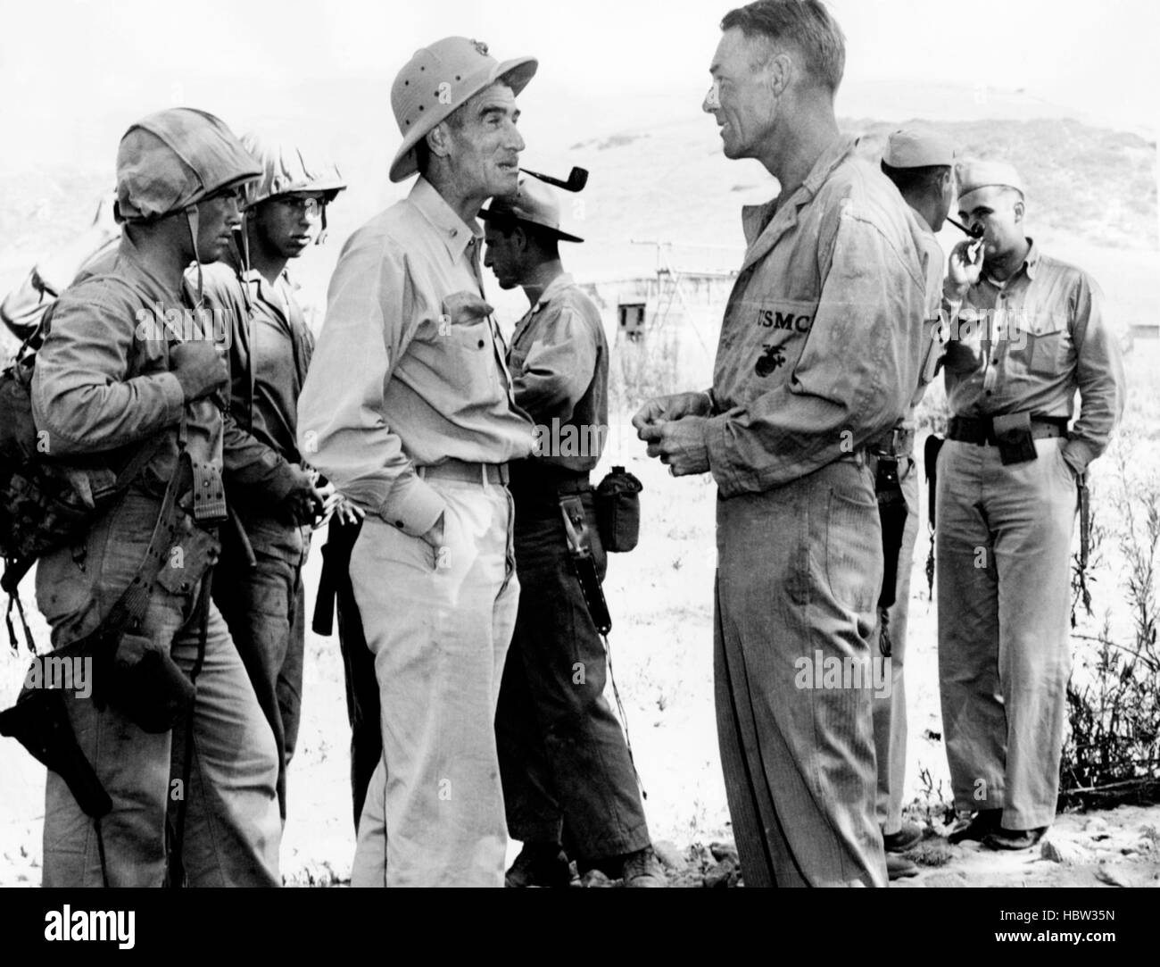 GUNG HO!, from left, Lieutenant Colonel Evans F. Carlson, left, with