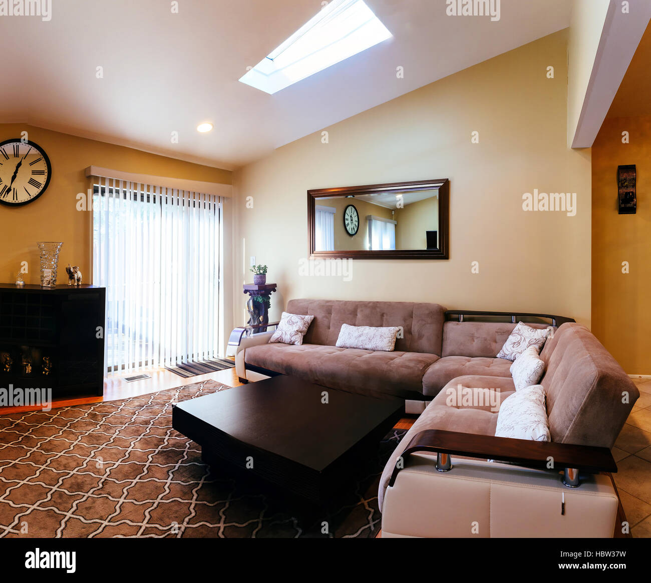 Living room Interior design in a new house Stock Photo - Alamy