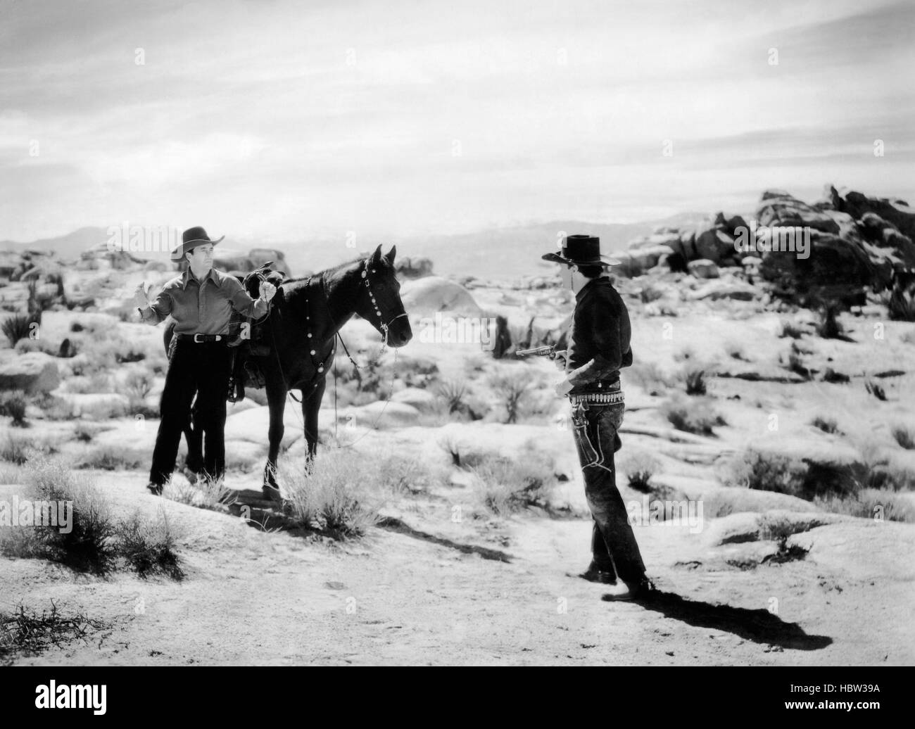 GUN LAW, from left: George O'Brien, Edward Pawley, 1938 Stock Photo - Alamy