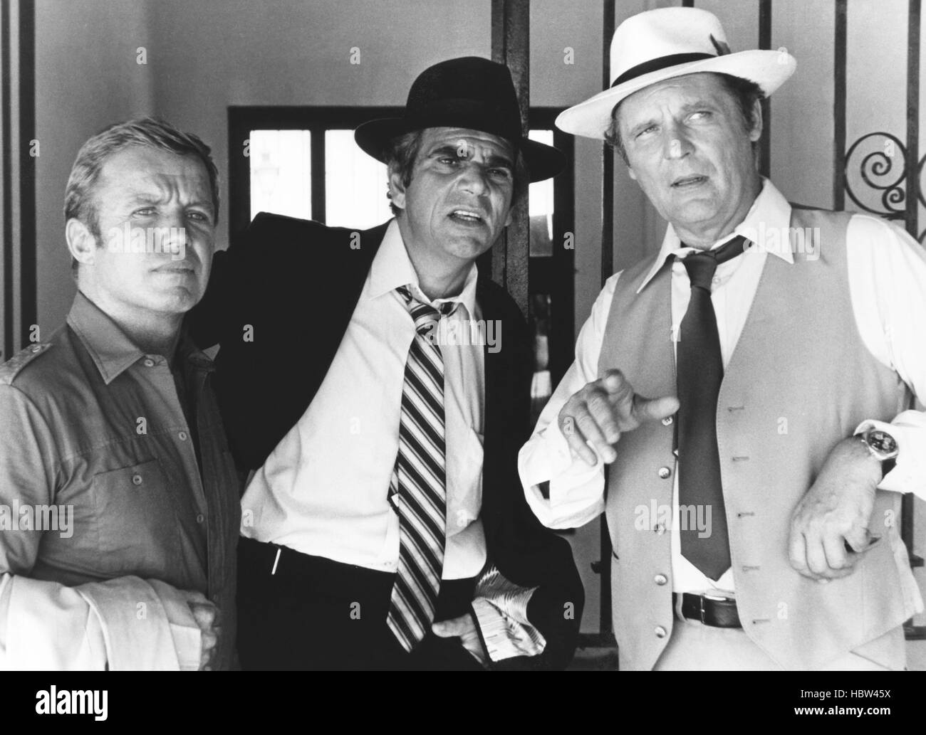 HERBIE GOES BANANAS, from left, Richard Jaeckel, Alex Rocco, John