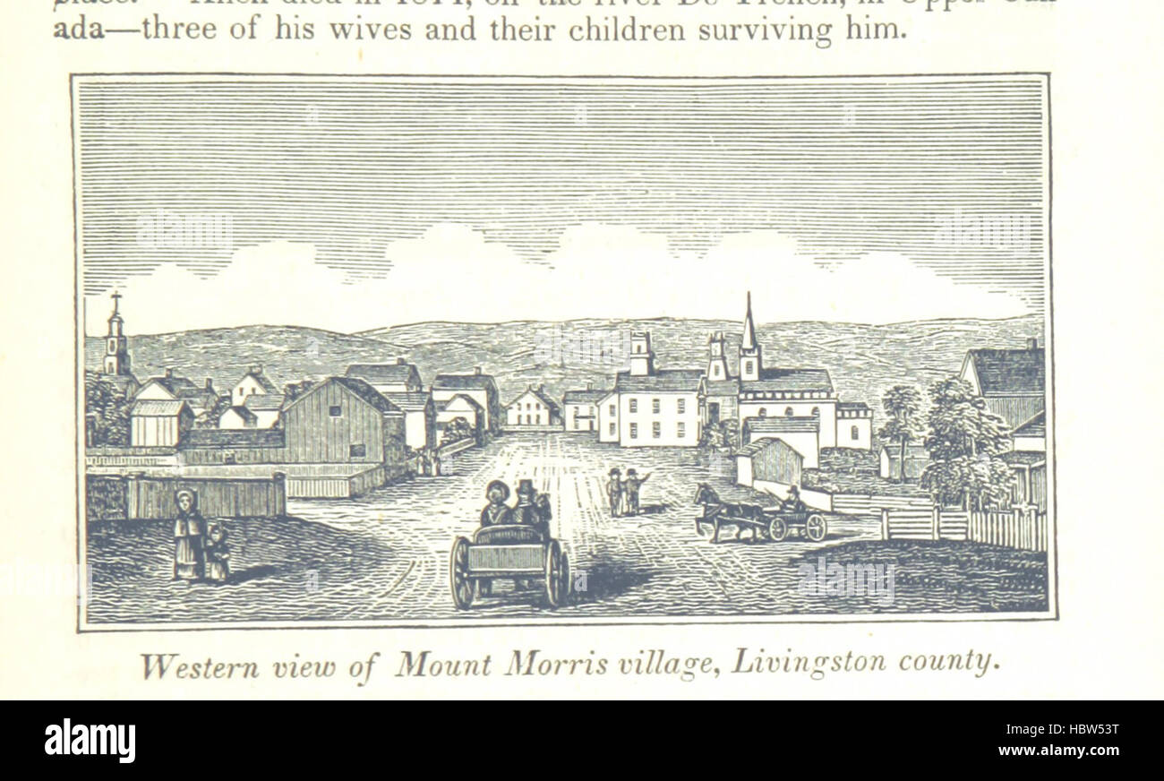 Image taken from page 271 of 'Historical Collections of the State of New York ... relating to its history and antiquities, with geographical descriptions of every township in the State' Image taken from page 271 of 'Historical Collections of the Stock Photo