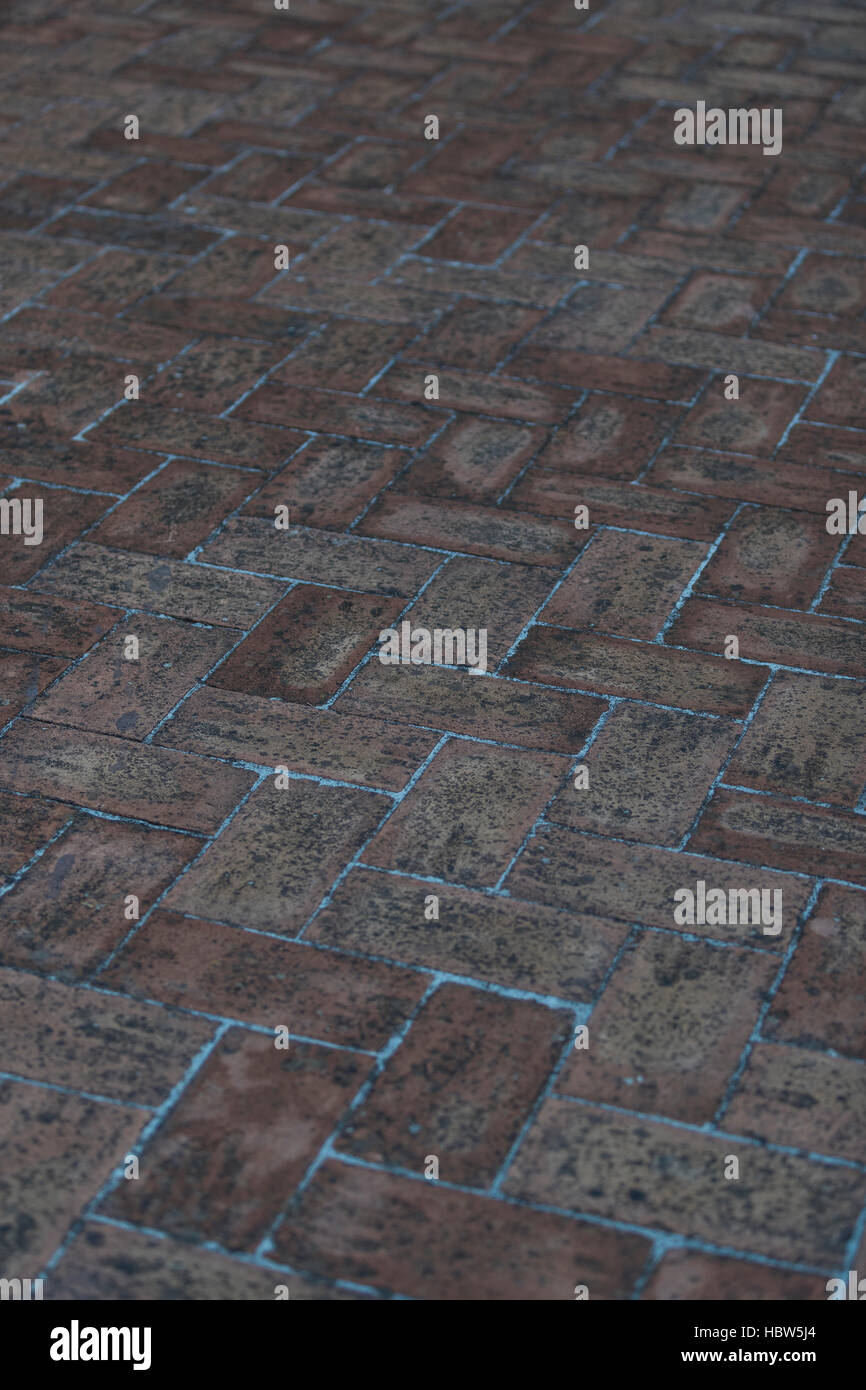 paving patterns. The medieval hilltop town of Barga, in Tuscany, Italy. Stock Photo