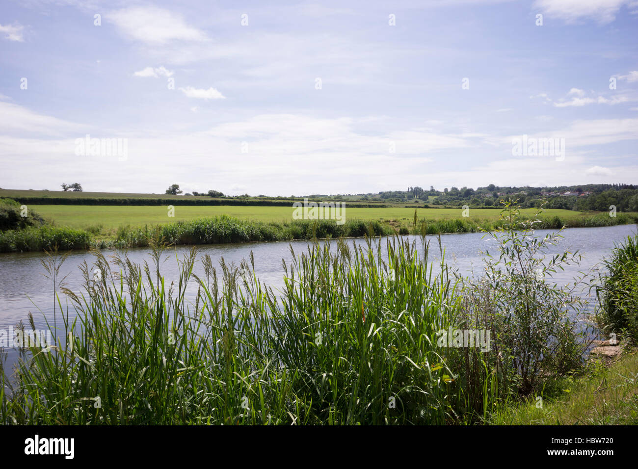 Summer's day at the river in Saltford, Nr Bath, North East Somerset, UK