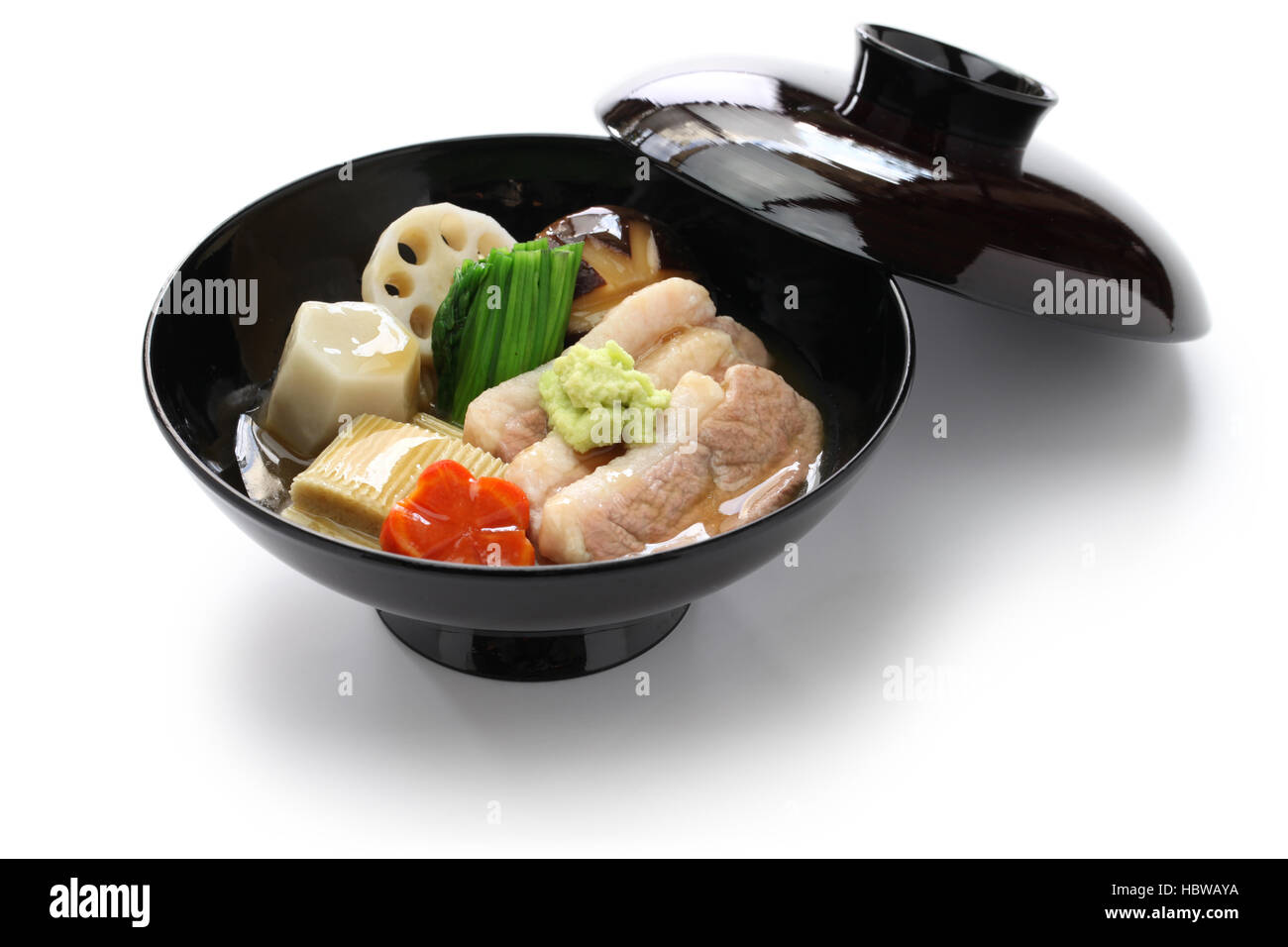 Jibuni, Kanazawa style duck meat stew, japanese cuisine Stock Photo Alamy