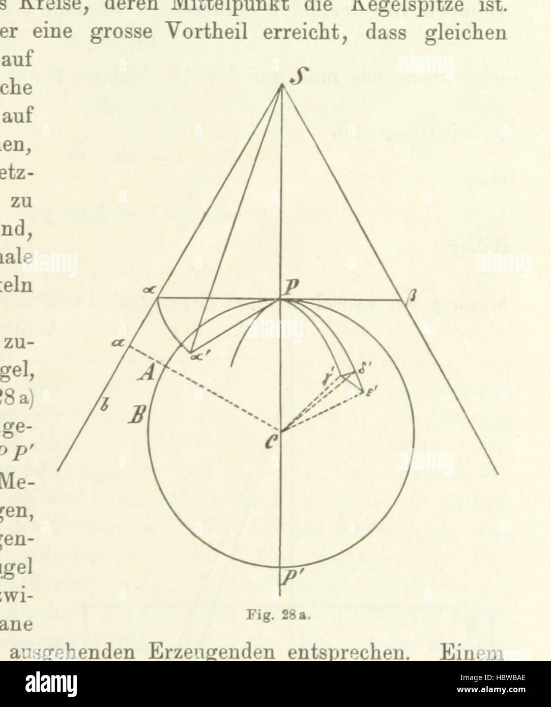 Image taken from page 101 of 'Lehrbuch der Landkartenprojektionen' Image taken from page 101 of 'Lehrbuch der Landkartenprojektionen' Stock Photo