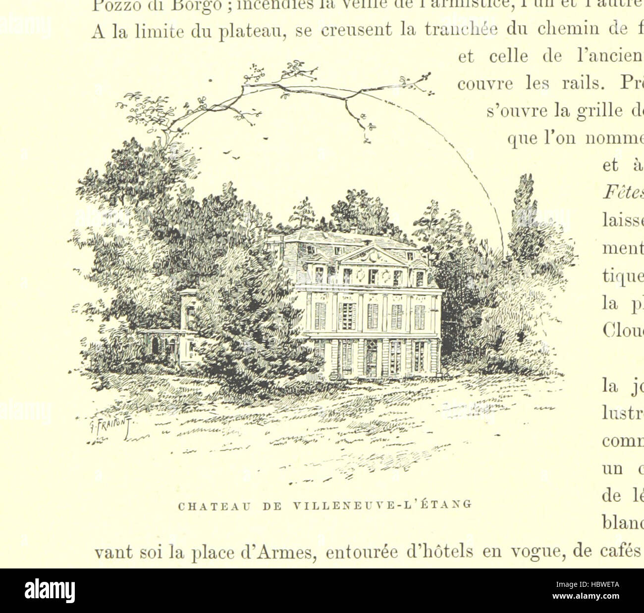 Image taken from page 412 of 'Les Environs de Paris. Ouvrage illustré de ... dessins d'après nature par G. Fraipont et accompagné d'une carte, etc' Image taken from page 412 of 'Les Environs de Paris Stock Photo